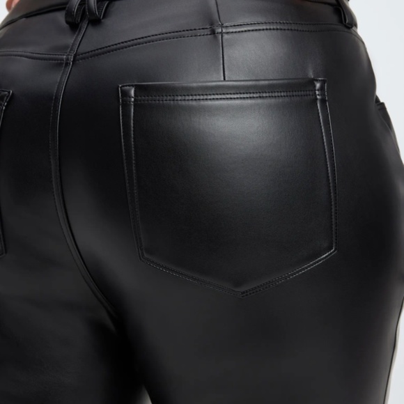 Good American Good Icon Faux Leather Pants - Picture 12 of 16